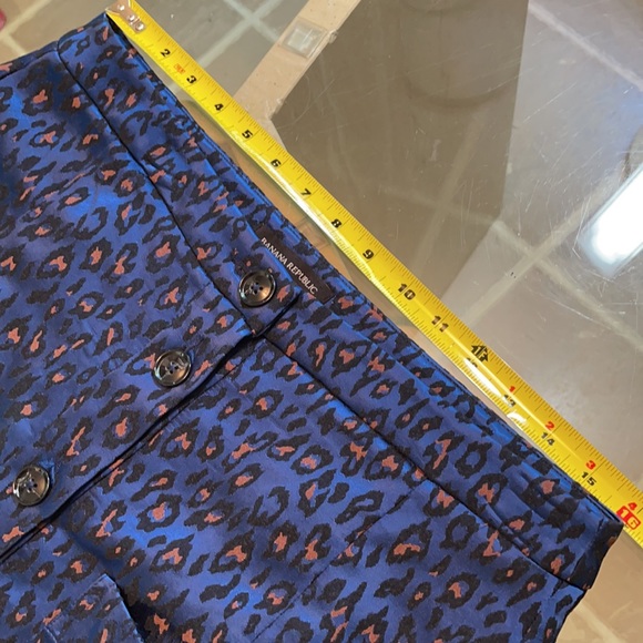 Blue Leopard Print Mini Skirt - Picture 10 of 14